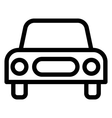 araba çizgisi vektör simgesi