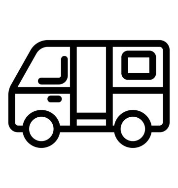 Van satırı vektör simgesi