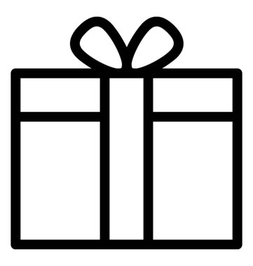 hediye vektör simgesi