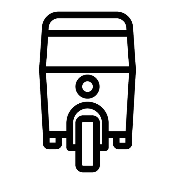 Auto riksja lijn Vector Icon — Stockvector