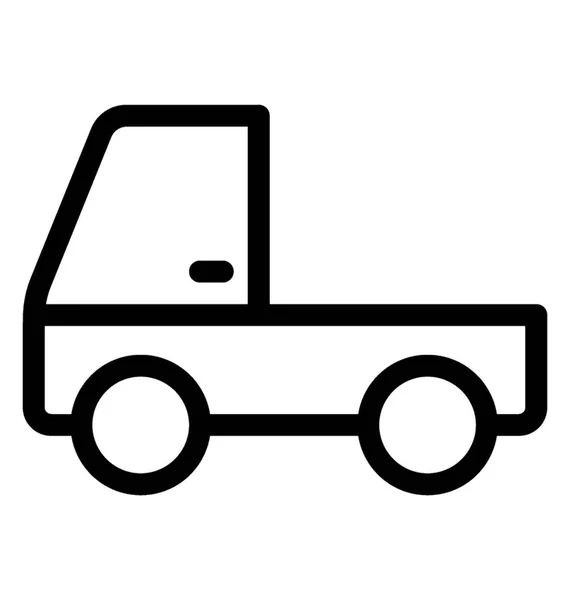 Linia Van pickup wektor ikona — Wektor stockowy