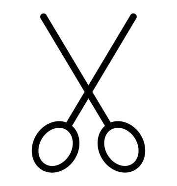 Makas vektör simgesi