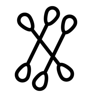 Pamuk tomurcukları vektör simgesi