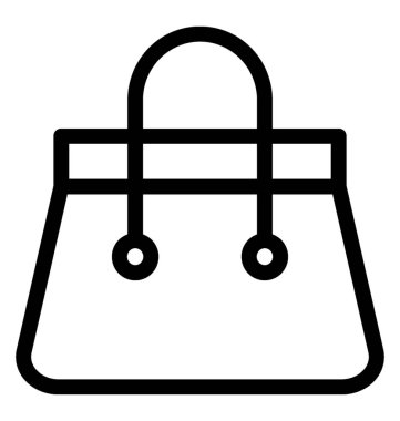 El çantası vektör simgesi