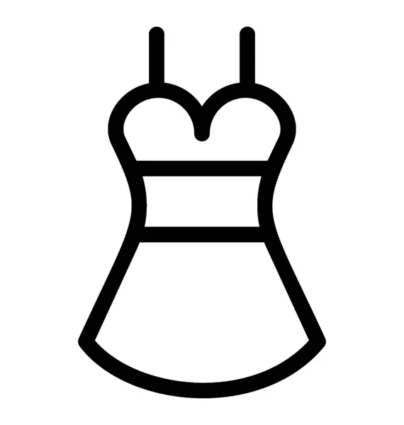 Икона женского платья — стоковый вектор