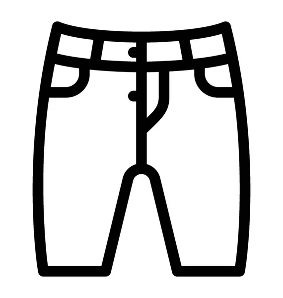 Ícone vetor shorts — Vetor de Stock