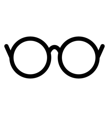 Gözlük Vektörü Simgesi