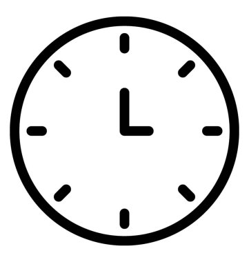 Saat vektör simgesi