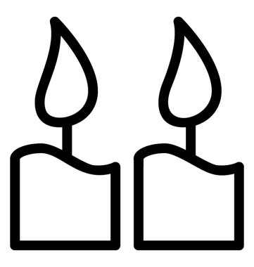 Mumlar vektör simgesi