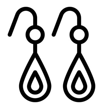 Küpe vektör simgesi