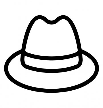 şapka vektör simgesi