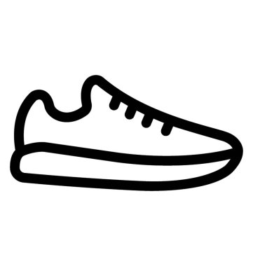 Spor ayakkabı vektör simgesi