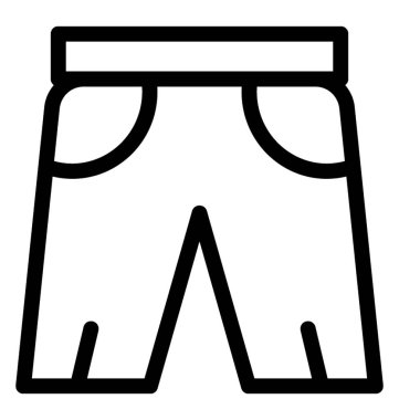 Şort vektör simgesi