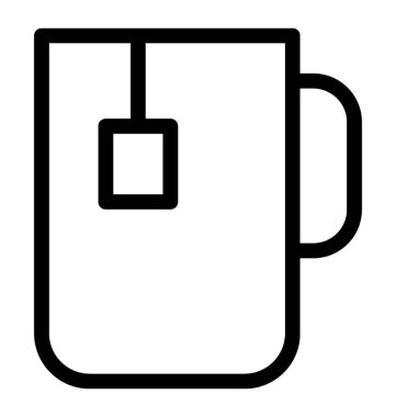Çay fincanı vektör simgesi