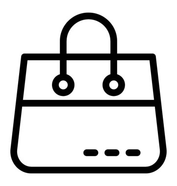 El çantası vektör simgesi