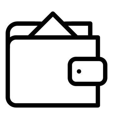 m-cüzdan vektör simgesi