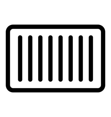 Barkod vektör simgesi