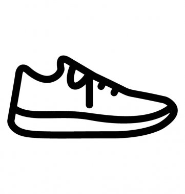 Spor ayakkabı vektör simgesi