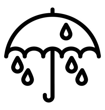 şemsiye vektör simgesi