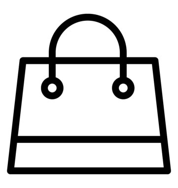 El çantası vektör simgesi