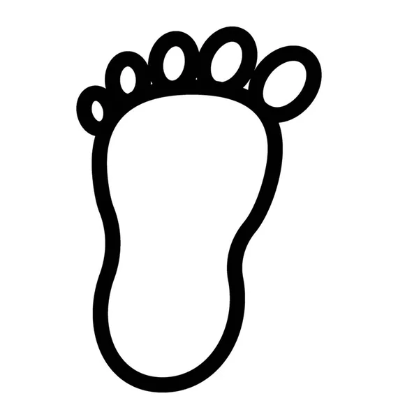 Foot Vector Icon — Stock Vector