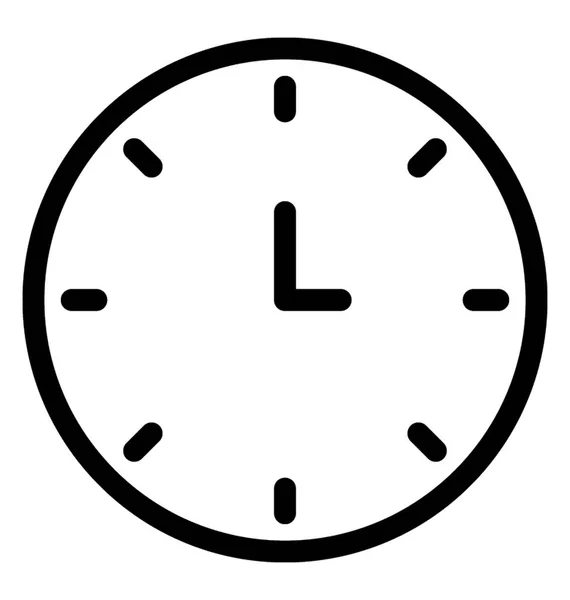 Reloj icono vector — Vector de stock