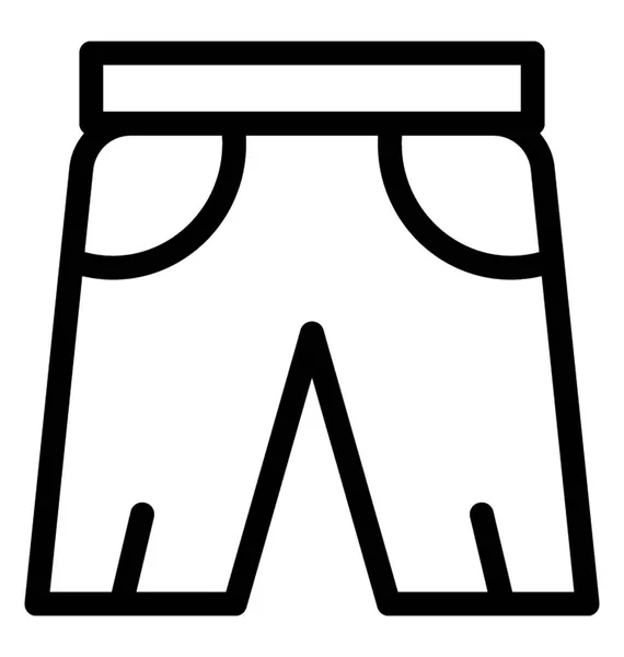Ícone vetor shorts — Vetor de Stock