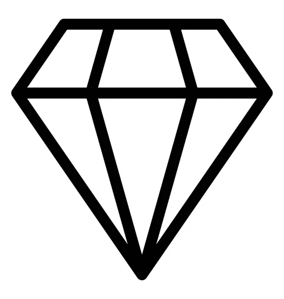 Diamantvektorikon — Stock vektor
