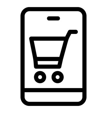 Alışveriş App vektör simgesi