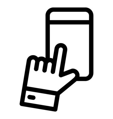 Dokunmatik ekran vektör simgesi