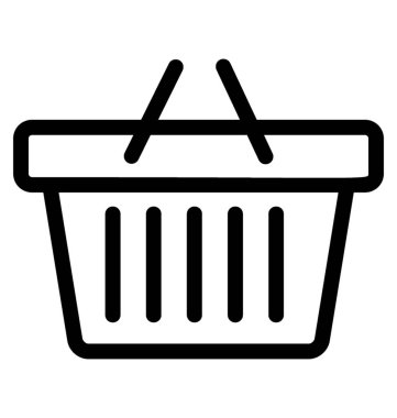 sepet vektör simgesi