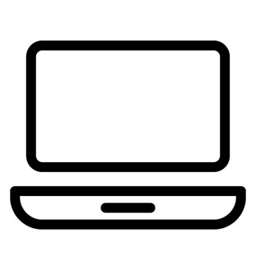 Laptop vektör simgesi