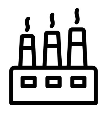 Sanayi satırı vektör simgesi