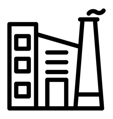 Sanayi satırı vektör simgesi