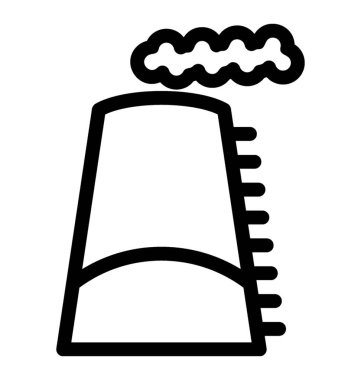 Tuğla Tower çizgi vektör simgesi