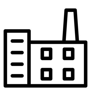 Sanayi satırı vektör simgesi