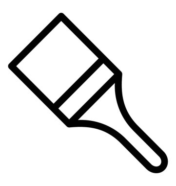 boya fırçası çizgi vektör simgesi