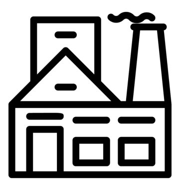 Sanayi satırı vektör simgesi