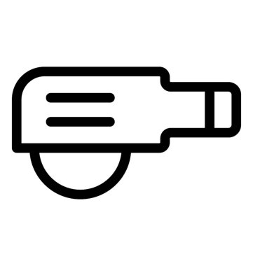 Elektrikli testere satırı vektör simgesi