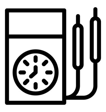 Voltmetre satırı vektör simgesi