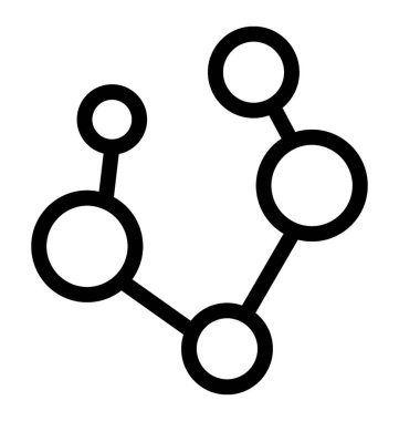 Elektron satırı vektör simgesi