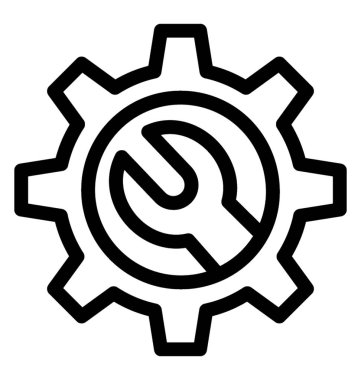 Tercihler satırı vektör simgesi