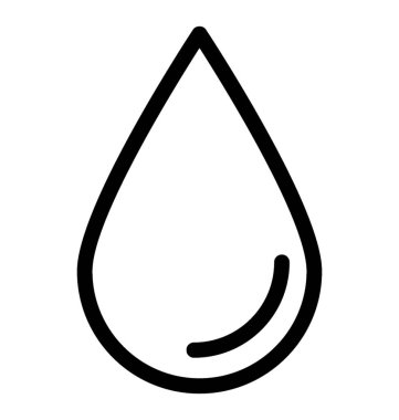 Çizgi vektör simge damla