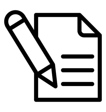 Satırı vektör simgesi yazmak