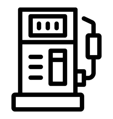 Yakıt pompası satırı vektör simgesi