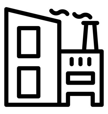 Sanayi satırı vektör simgesi