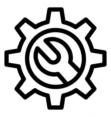 Tercihler satırı vektör simgesi