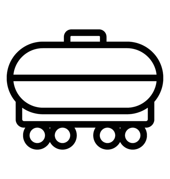 Tanker lijn Vector Icon — Stockvector