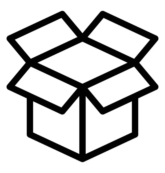 Aç kutusuna satırı vektör simgesi — Stok Vektör