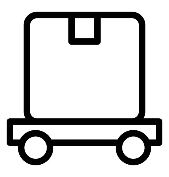 Logistics Line Vector Icon — Stock Vector